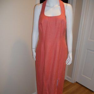 Geary Roark Kamisato Coral Halter Dress - 12